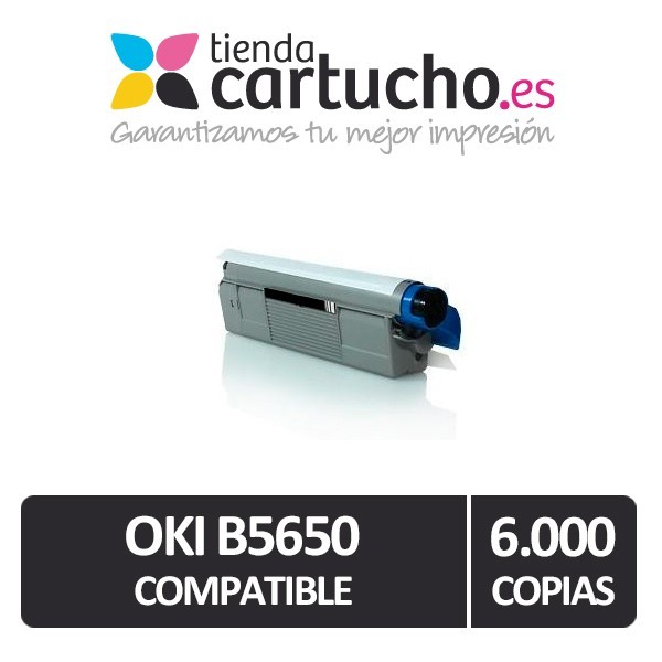 Toner NEGRO OKI C5650/C5750 compatible, sustituye al toner original OKI 43865708