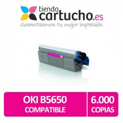 TONER MAGENTA OKI C5650/C5750 compatible, sustituye al toner original OKI 43865706