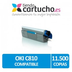 Toner CYAN OKI C810 compatible para impresoras C810, C810dn, C830, C830dn, MC851, MC861