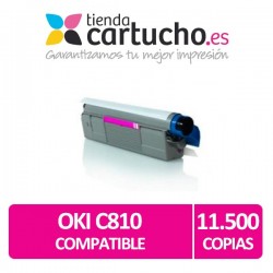 Toner MAGENTA OKI C810 compatible para impresoras C810, C810dn, C830, C830dn, MC851, MC861