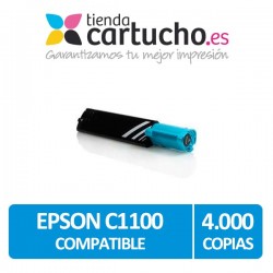 Toner CYAN EPSON C1100 compatible, sustituye al toner original EPSON C13S050189