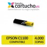 Toner AMARILLO EPSON C1100 compatible, sustituye al toner original EPSON C13S050187