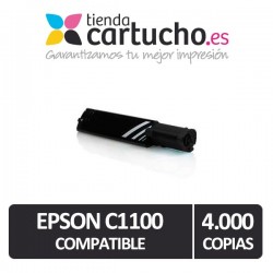 Toner NEGRO EPSON C1100 compatible, sustituye al toner original EPSON C13S050190