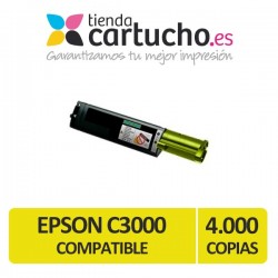 Toner AMARILLO EPSON C3000 compatible, sustituye al toner original C13S050210