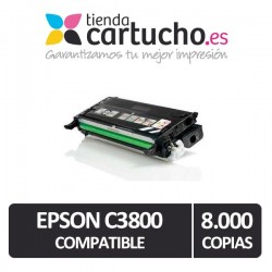 Toner NEGRO EPSON C3800 compatible, sustituye al toner original EPSON C13S051127
