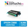 Toner CYAN EPSON C3800 compatible, sustituye al toner original EPSON C13S051126