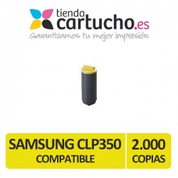 Toner AMARILLO SAMSUNG CLP350 compatible, sustituye al toner original CLP-A350A 