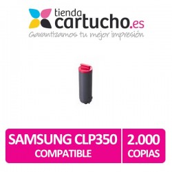 Toner MAGENTA SAMSUNG CLP350 compatible, sustituye al toner original CLP-M350A 