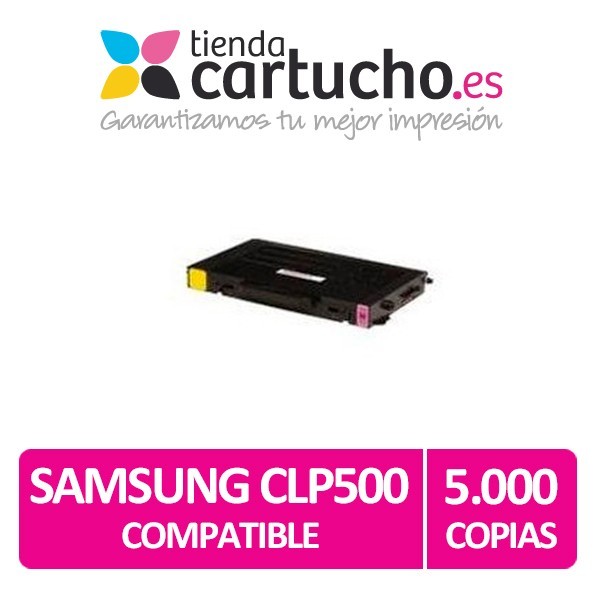 Toner MAGENTA SAMSUNG CLP500 compatible, sustituye al toner original CLP-500D5M/E