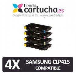 PACK 4 (ELIJA COLORES) CARTUCHOS COMPATIBLES SAMSUNG CLP 415