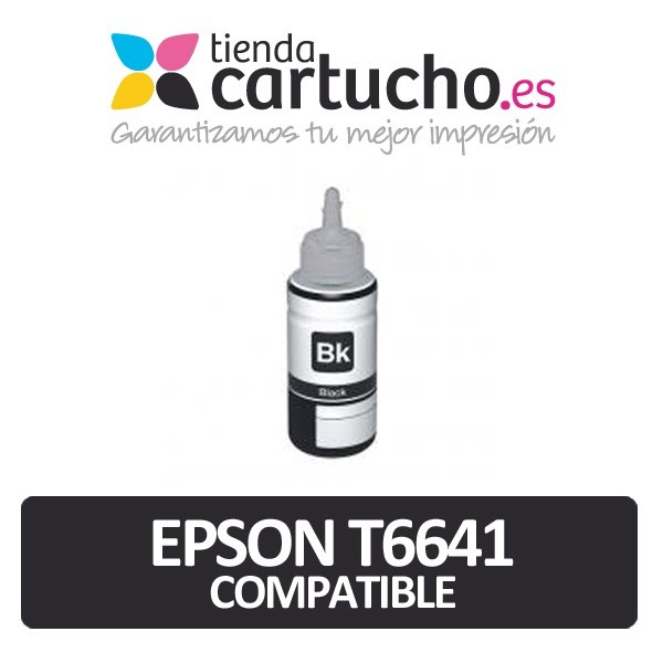 EPSON T6641 NEGRO BOTELLA DE TINTA GENERICA (C13T66414A)