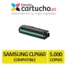 Toner AMARILLO SAMSUNG CLP660 - CLP610 compatible, sustituye al toner original CLP-K660B/ELS