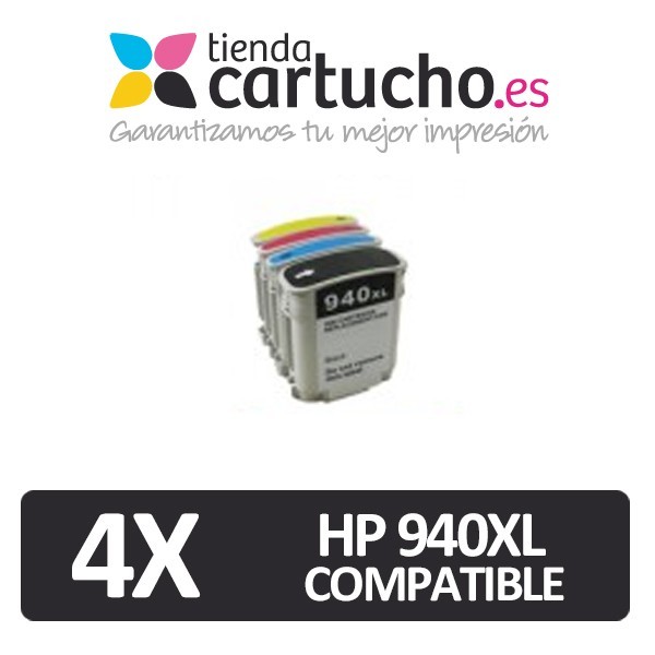 PACK 4 HP 940XL REMANUFACTURADO