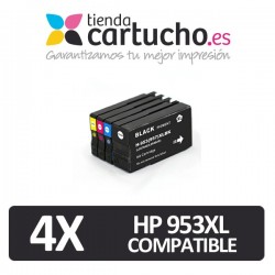 Pack 4 HP 953XL Compatible (Elija colores)