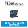 Cartucho Cyan Brother LC22E Compatible