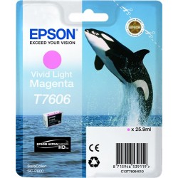 Cartucho de tinta original Epson T7603 magenta (vivid)