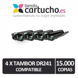 Pack 4 tambores Brother DR-241 Compatibles