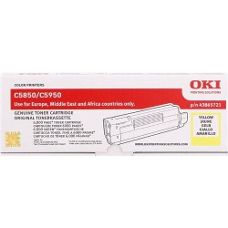 Toner OKI C5850 Amarillo Original