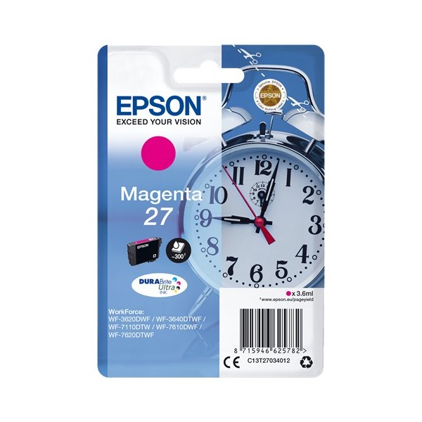 Epson 27 Magenta. T2703 Cartucho de Tinta Original