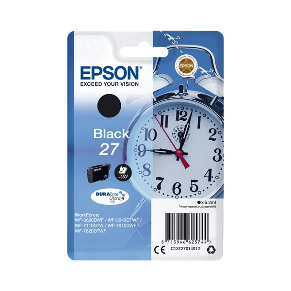 Epson 27 Negro. T2701 Cartucho de Tinta Original