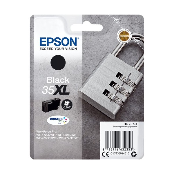 Epson 35 Negro, Cartucho De Tinta Original