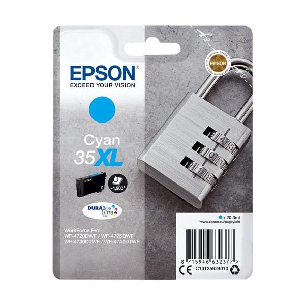 Epson 35 Cyan, Cartucho De Tinta Original