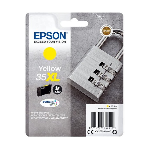 Epson 35 Amarillo, Cartucho De Tinta Original