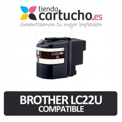 Cartucho de tinta Brother LC22U Negro XL compatible (LC-22UBK)