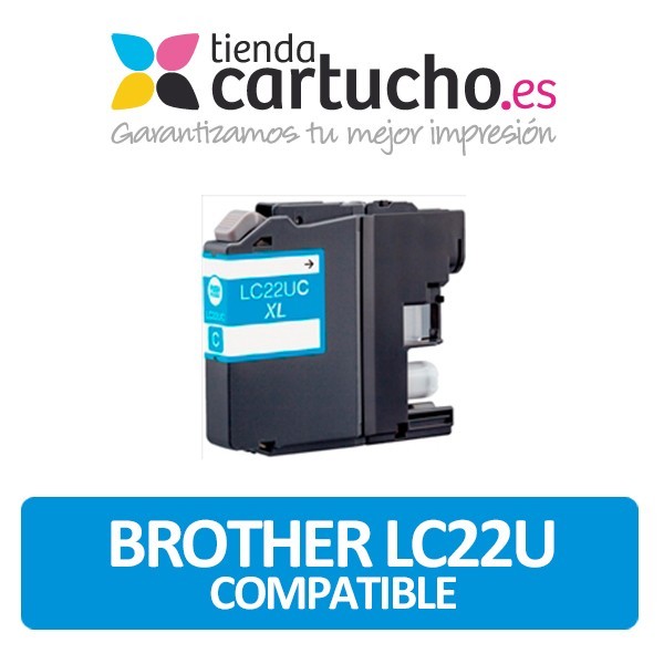 Cartucho de tinta Brother LC22U Cyan XL compatible (LC-22UC)