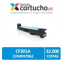 Toner Compatible HP CF301A (Nº827A) Cyan