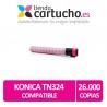 Toner compatible Konica Minolta TN324 Cyan