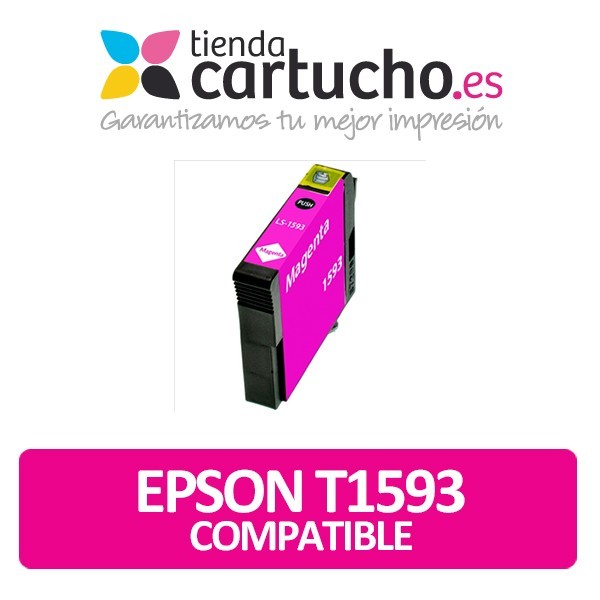 Cartucho de tinta Epson T1593 magenta compatible