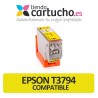Cartucho de tinta Epson T3794/T3784 378xl amarillo compatible