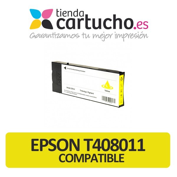 Cartucho de tinta Epson T408011 amarillo compatible