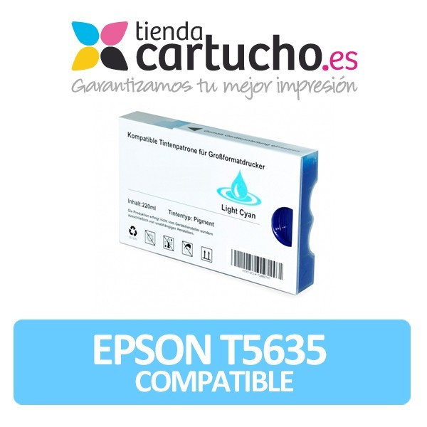 Cartucho de tinta Epson T563500 cyan light compatible