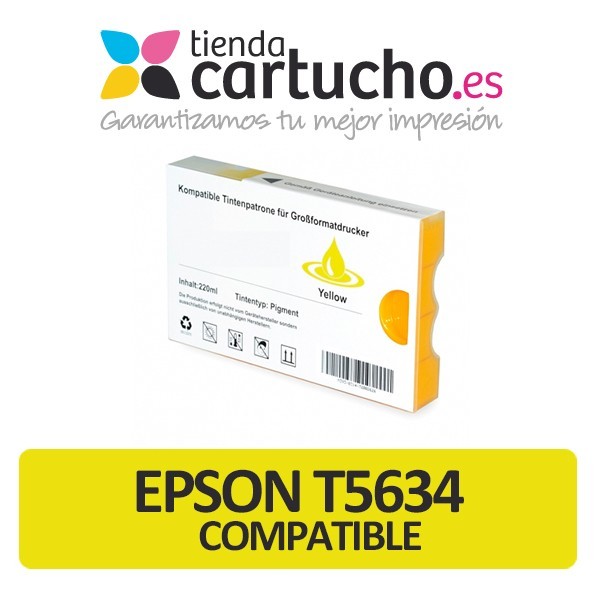 Cartucho de tinta Epson T563400 amarillo compatible