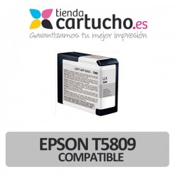 Cartucho de tinta Epson T5809 negro light light compatible