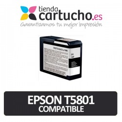 Cartucho de tinta Epson T5801 negro photo compatible