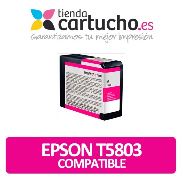 Cartucho de tinta Epson T5803 magenta compatible