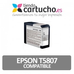 Cartucho de tinta Epson T5807 negro light compatible