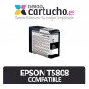 Cartucho de tinta Epson T5808 negro mate compatible