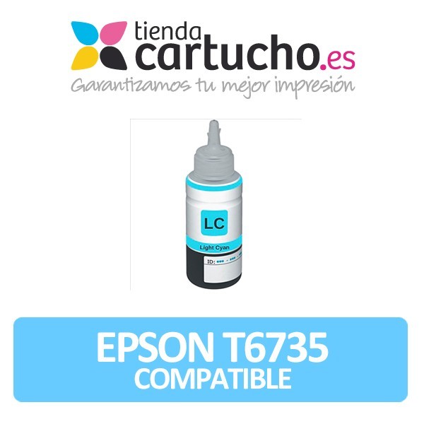 Cartucho de tinta Epson T6735 cyan light compatible