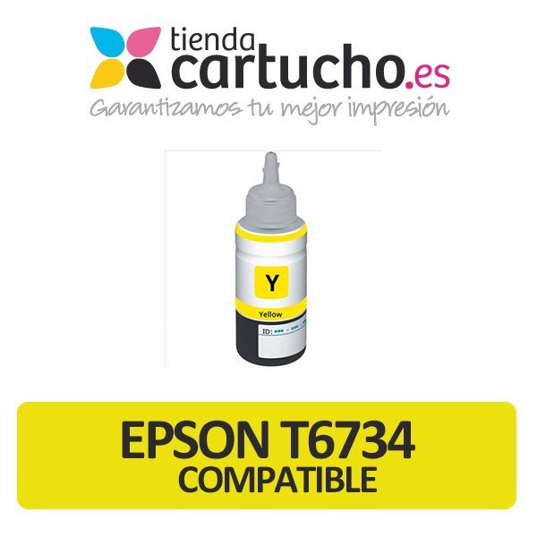 Cartucho de tinta Epson T6734 amarillo compatible