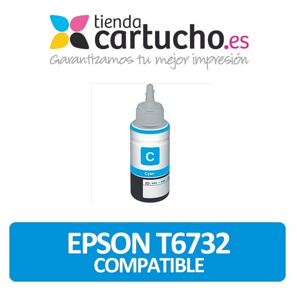 Cartucho de tinta Epson T6732 cyan compatible