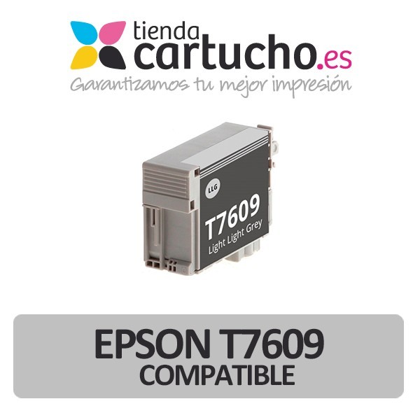 Cartucho de tinta Epson T7609 negro light light compatible Cartucho de tinta Epson T7609 negro light light compatible