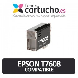 Cartucho de tinta Epson T7608 negro mate compatible