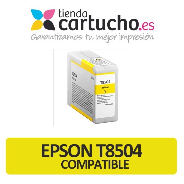 Cartucho de tinta Epson T8504 amarillo compatible