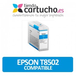 Cartucho de tinta Epson T8502 cyan compatible