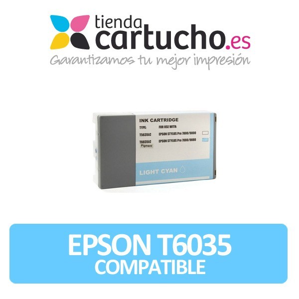 Cartucho de tinta Epson T603500 cyan light compatible