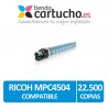 Toner Ricoh MPC4504 Cyan Compatible